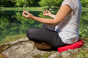 Séance de méditation pleine nature