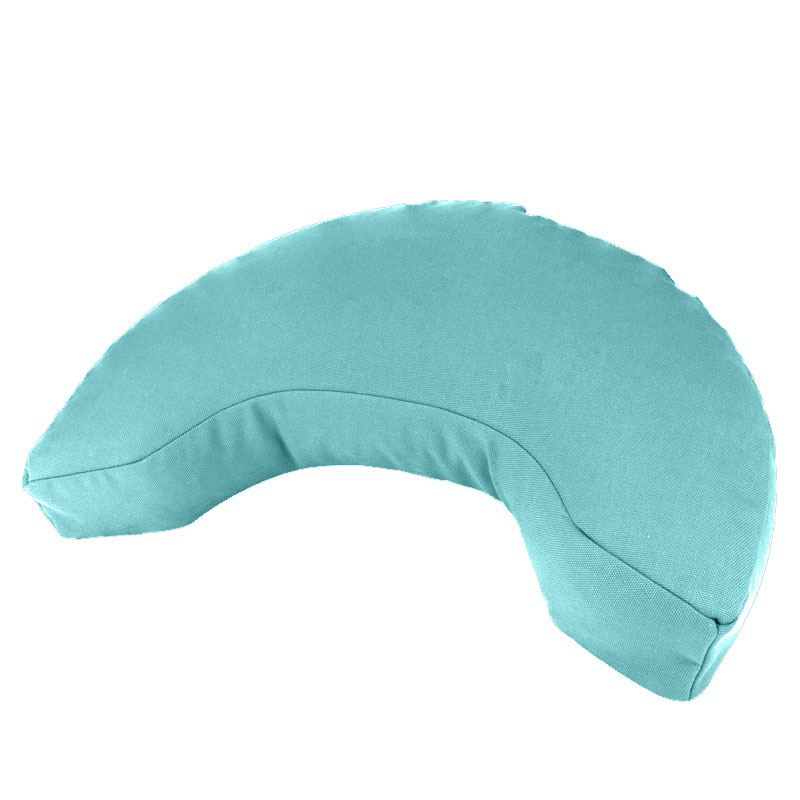 Coussin de méditation de yoga en forme de demi-lune avec