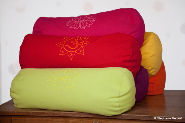 Coussin Yoga polochon, Mini Bolster 40x16 cm