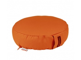 coussin de méditation rond orange mandarine