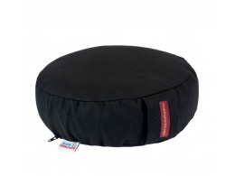 coussin rond noir yoga et méditation 8 cm