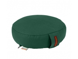 coussin de méditation rond bas 8 cm vert émeraude