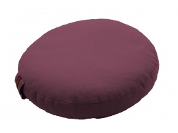 coussin-rond-bas-aubergine