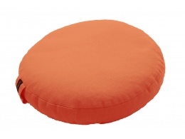 coussin méditation 4 cm orange mandarine