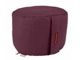 coussin yoga rond 22 cm aubergine