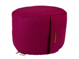 coussin yoga rond 22 cm rose fushia