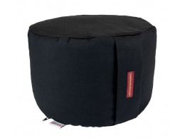 coussin yoga rond 22 cm noir