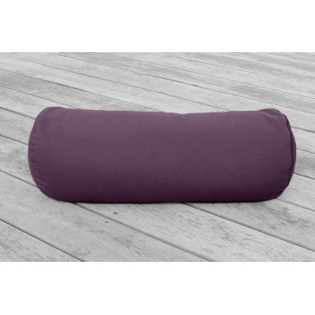 coussin de méditation bolster couleur aubergine