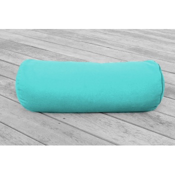 bolster avec housse bleue turquoise