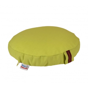 coussin yoga bas 4 cm vert anis