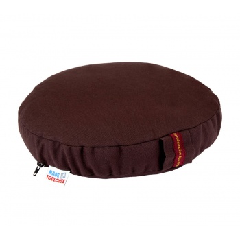 coussin yoga bas 4 cm chocolat