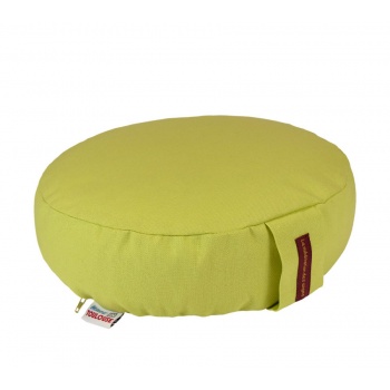 coussin méditation rond 30cm sur 8 cm vert anis