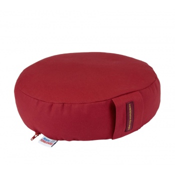 coussin yoga rouge coquelicot 8 cm