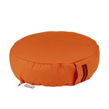 coussin de méditation rond orange mandarine