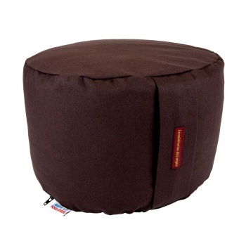 coussin yoga rond 22 cm chocolat