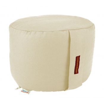 coussin yoga rond 22 cm écru