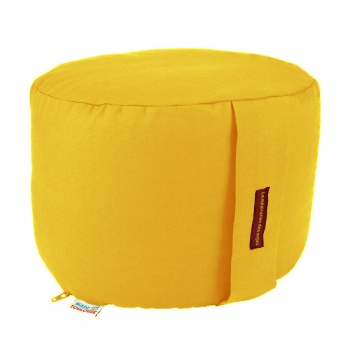coussin yoga rond 22 cm jaune