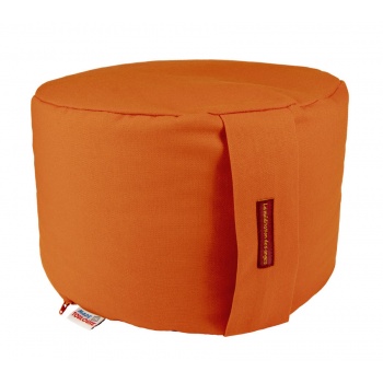 coussin yoga rond 22 cm orange mandarine