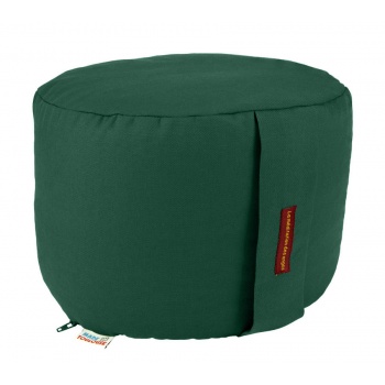 coussin yoga rond 22 cm vert émeraude
