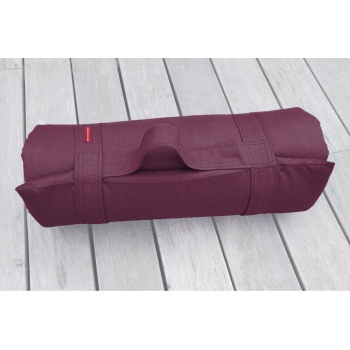 tapis yoga housse coton couleur aubergine