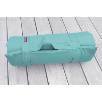 tapis de yoga turquoise en coton