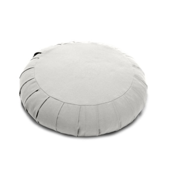 Coussin de méditation zafu en coton Ecru