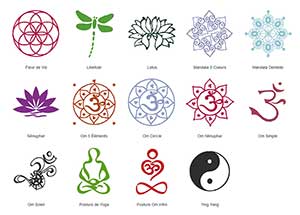 différents motifs de broderie disponibles