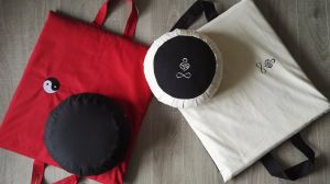 Duo zafu et zabuton assortis