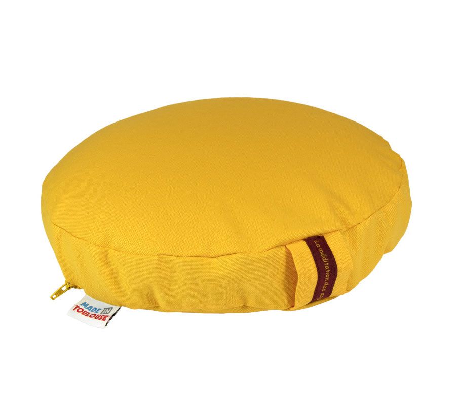 coussin de méditation rond bas